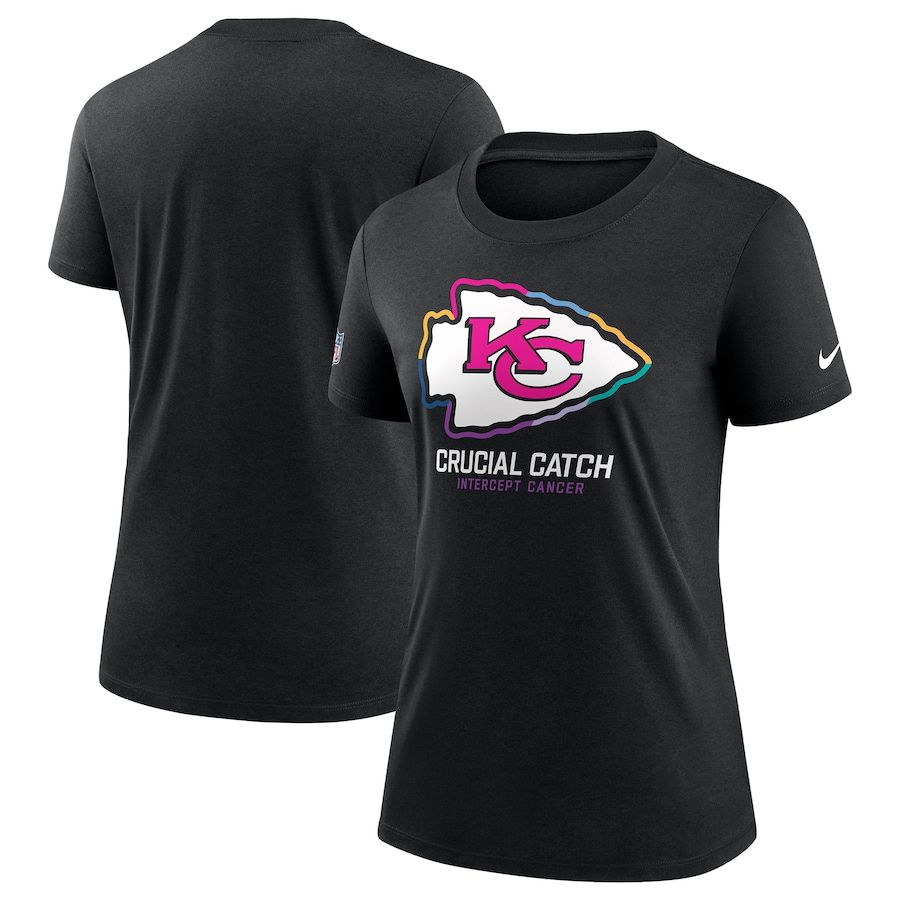 Women Kansas City Chiefs 2024 Nike NFL black T shirts
